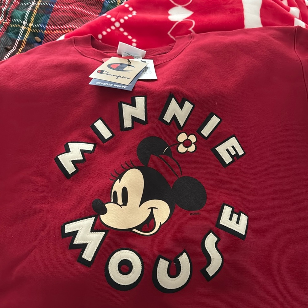 NWT MINNIE MOUSE CHAMPION SWEATSHIRT